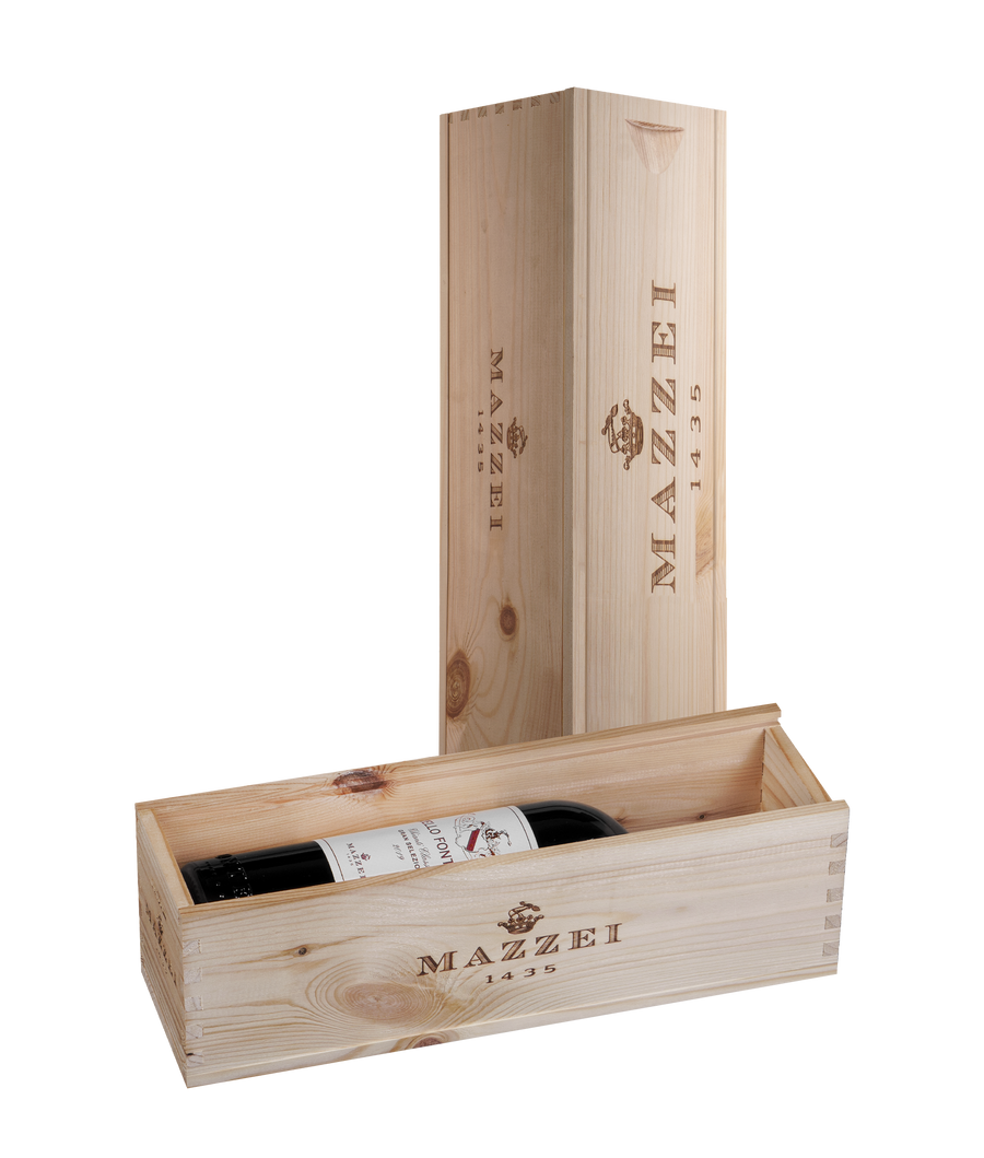 Wooden Box Mazzei - 1 Bottle